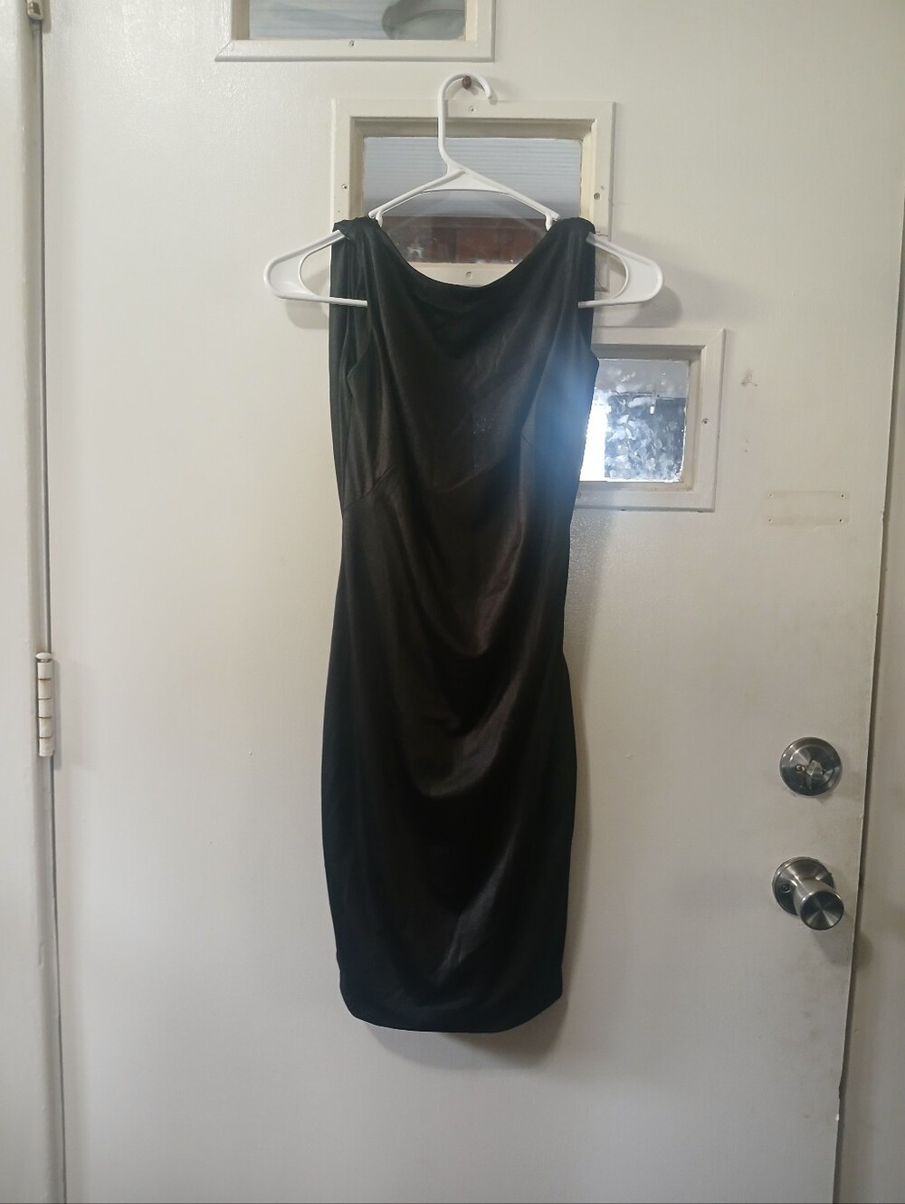 Classic Black Sleeveless Sheath Dress